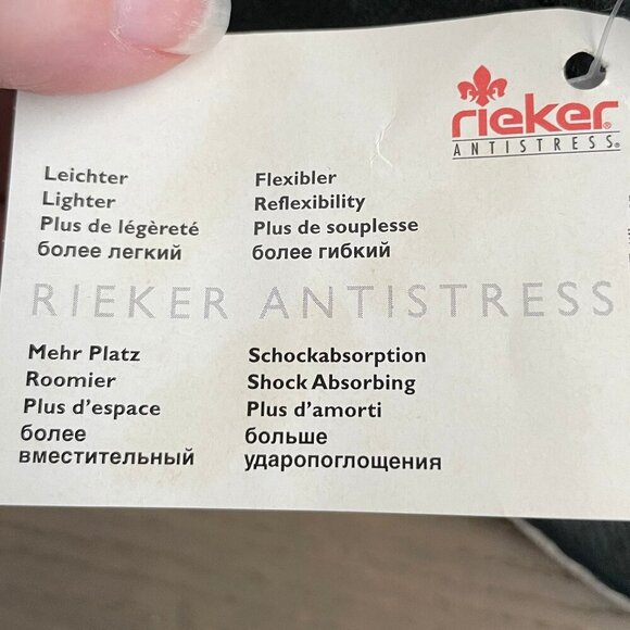 Rieker Antistress Lightweight Casual Leather Lace Up Boots Blue/Grey Sz 40 NWT - Picture 11 of 14